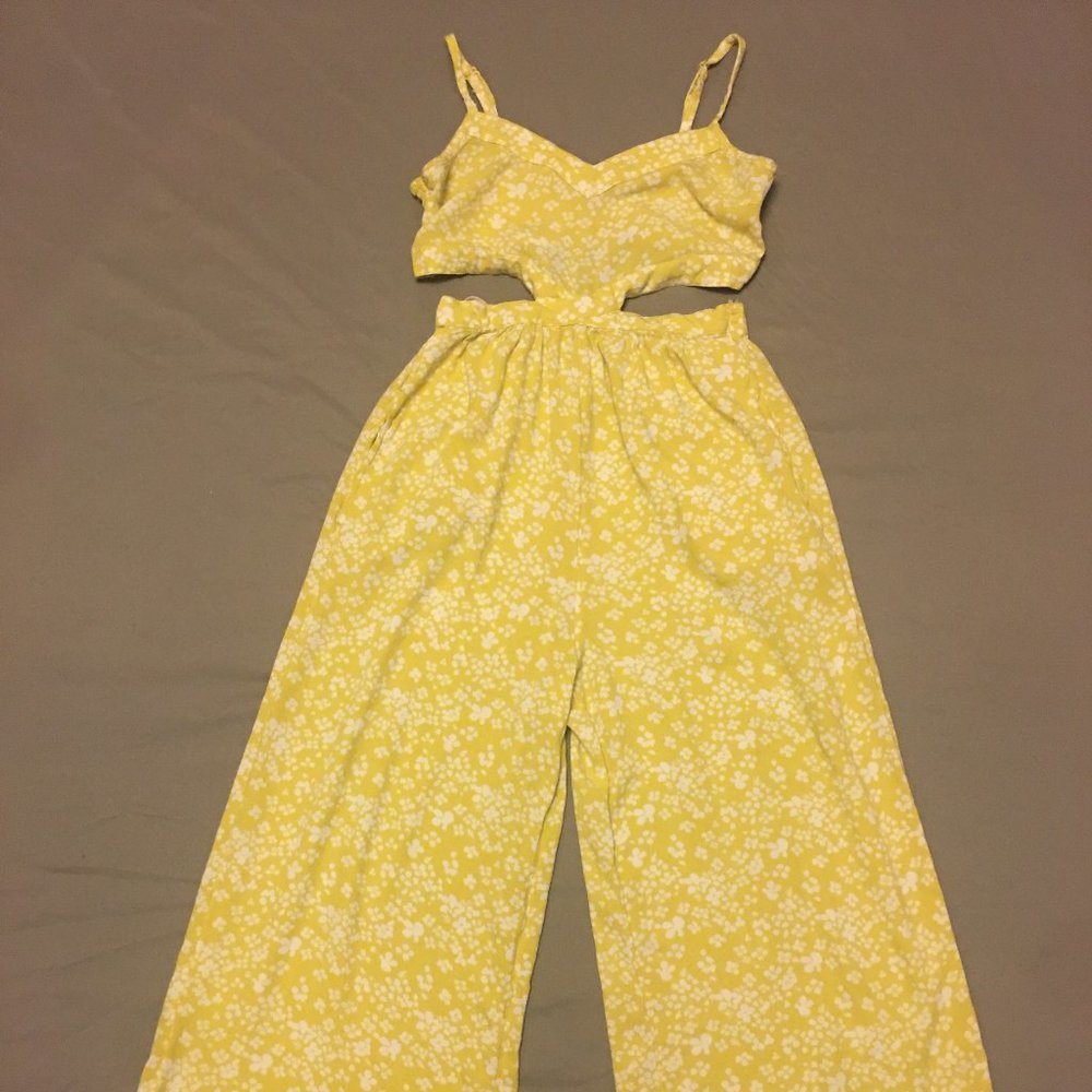 AERIE Wide Leg Cutout Jumpsuit